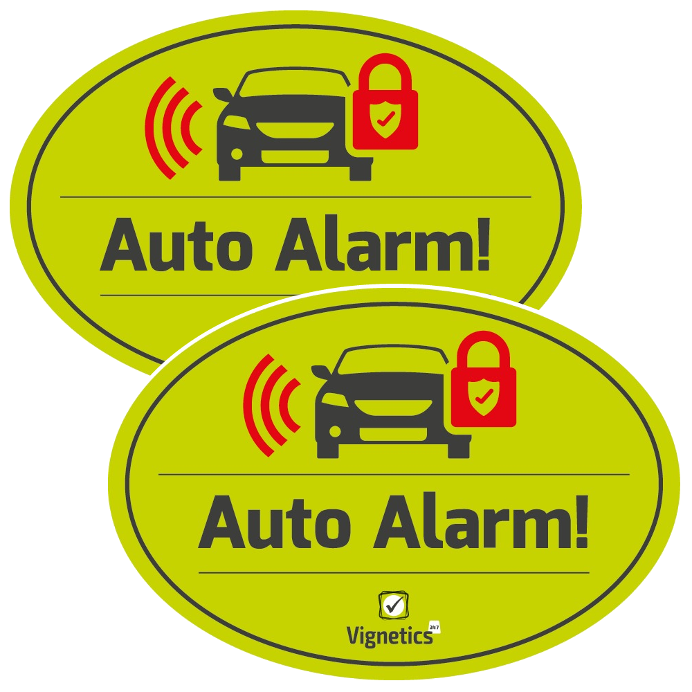 Auto Alarmsticker (2 stuks)