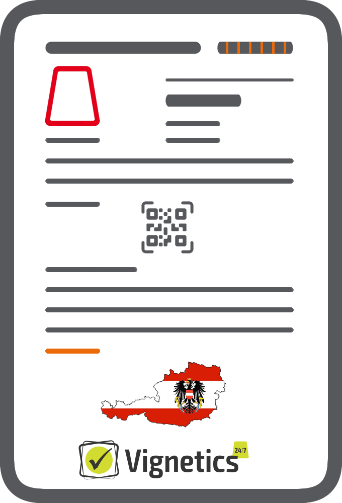 Afdruk Digitaal Vignet Oostenrijk