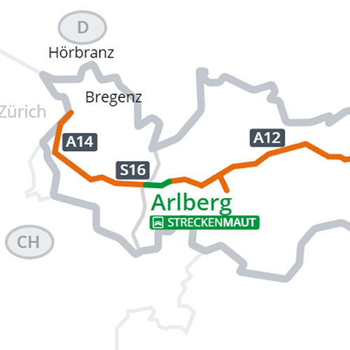 S16 Arlberg Autoweg (enkele rit)