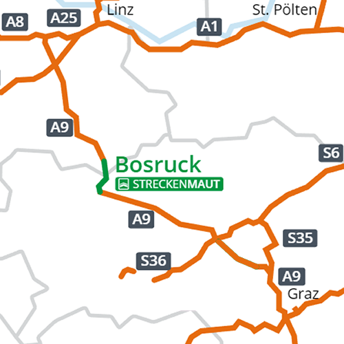 A9 Pyhrn Snelweg + Bosrucktunnel 