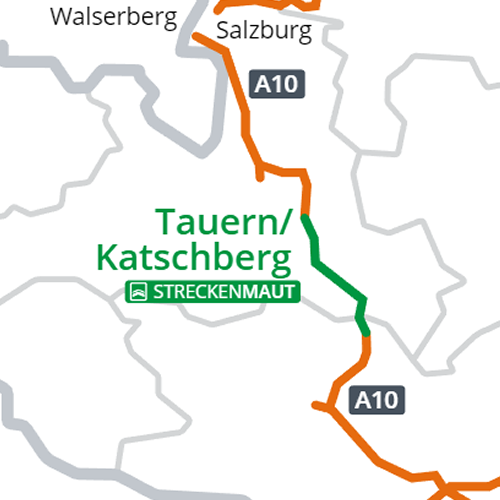 A10 Tauern/Katschbergtunnel snelweg (enkele rit)